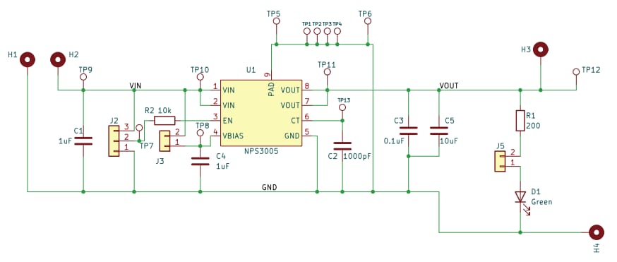 Schaltplan - Nexperia NEVB-NPS3005 Evaluierungsboard