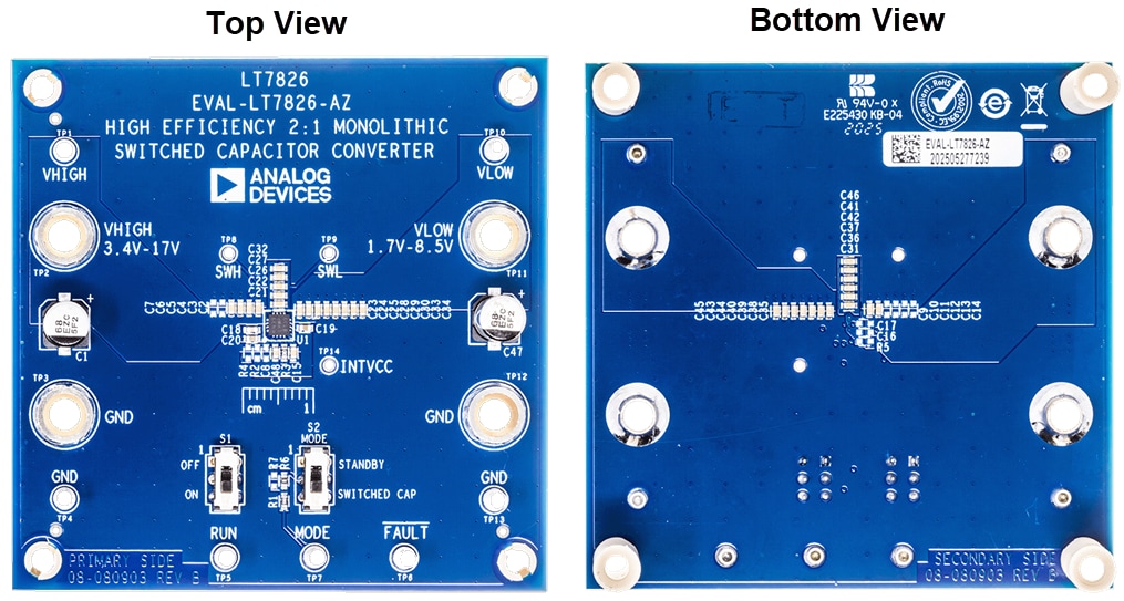 Technische Zeichnung - Analog Devices Inc. EVAL-LT7826-AZ Evaluierungsboard
