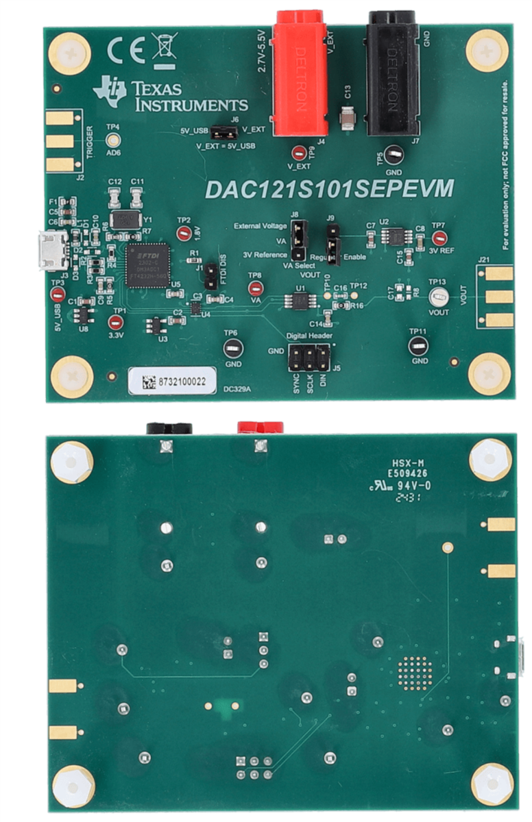 Texas Instruments DAC121S101SEPEVM Evaluierungsmodul