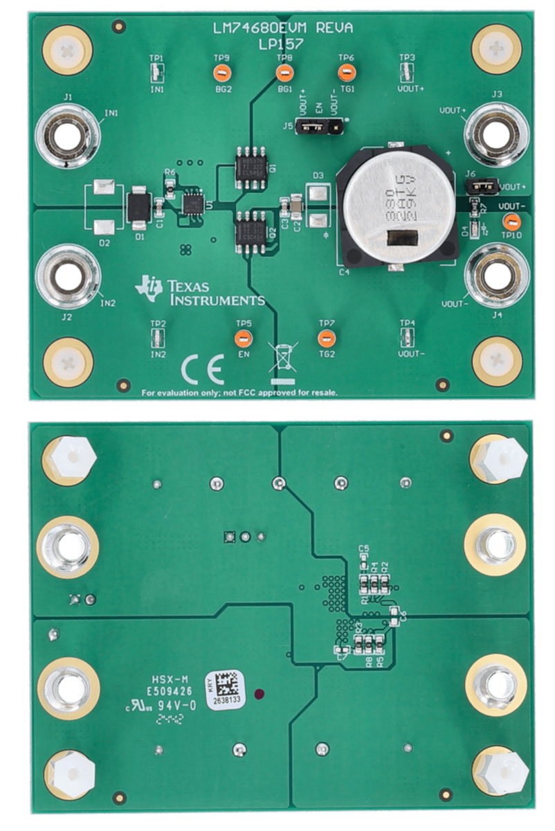 Texas Instruments Evaluierungsmodul LM74680EVM