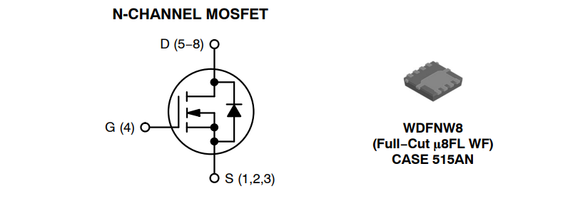 Applikations-Schaltungsdiagramm - onsemi NVTFWS1D9N04XM MOSFET
