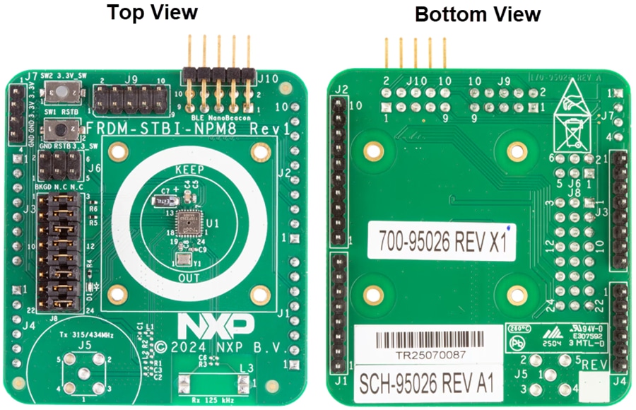Technische Zeichnung - NXP Semiconductors FRDM-STBI-NPM8 Sensor-Evaluierungsboard