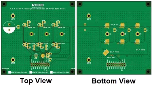 Technische Zeichnung - ROHM Semiconductor BD6787xMWV-EVK Treiber-Evaluierungsboards