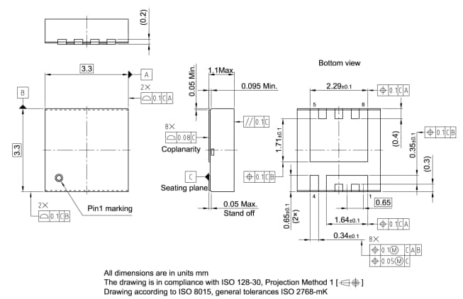 Technische Zeichnung - Infineon Technologies OptiMOS™ 7 40 V Leistungs-MOSFETs für Fahrzeuganwendungen