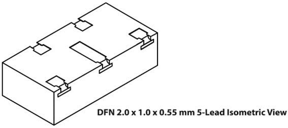 Technische Zeichnung - Semtech RClamp®10022PWQ Überspannungsbegrenzer (TVS)