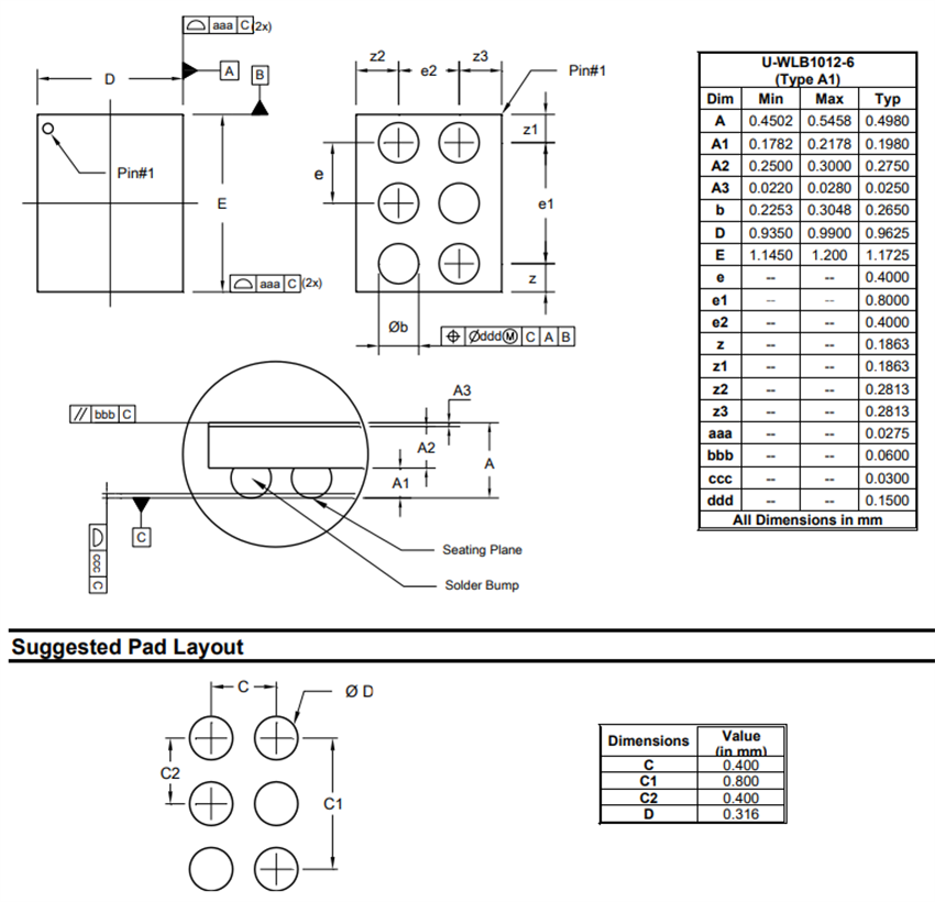 Technische Zeichnung - Diodes Incorporated AP7372 Rauscharme ULDO-Regler