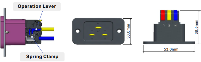 Infografik - Amphenol Anytek AQC20 Steckdose