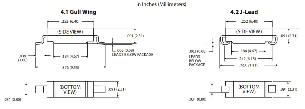 Mechanical Drawing - Coto Technology CT04 Reed Relays