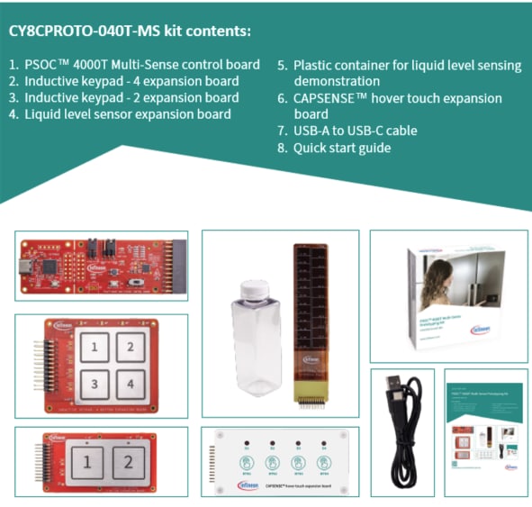 Infineon Technologies CY8CPROTO-040T-MS Multi-Sense Prototyping-Kit