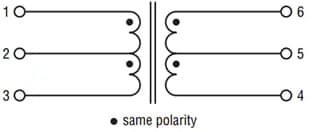 Schaltplan - Bourns SM91803AL-E AEC-Q200-BMS-Signaltransformatoren