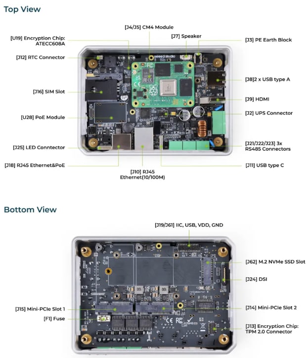 Seeed Studio reComputer R10x Raspberry Pi IoT-Gateways