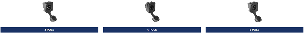 Amphenol Audio AX Baureihe IP65-Schutzart XLR-Steckverbinder