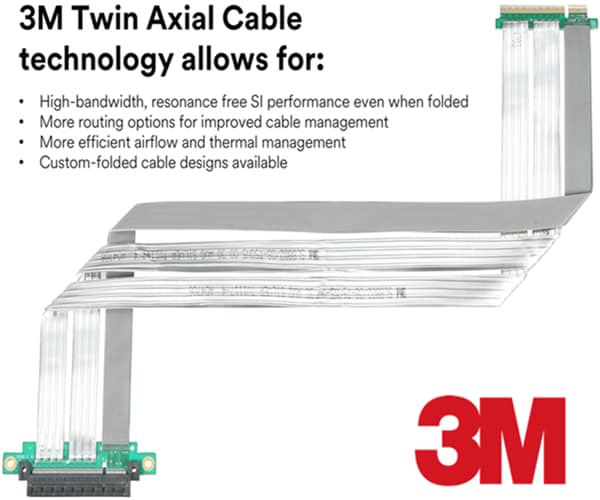 3M 8KDx Twin Axial PCIe-Erweiterungsbaugruppen