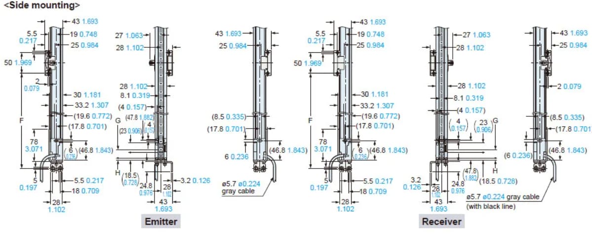 Panasonic Industrial Automation SF4D-H20 Sicherheitslichtvorhänge