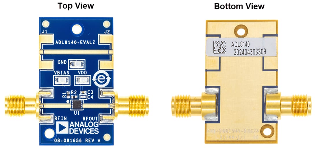 Technische Zeichnung - Analog Devices Inc. ADL8140-EVALZ Evaluierungsboard für ADL8140