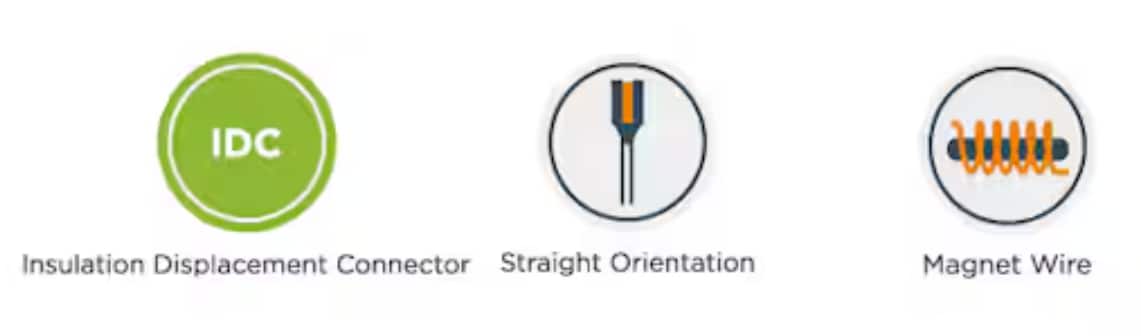 Tabelle - TE Connectivity SIAMEZE Anschlüsse mit Doppelschlitz