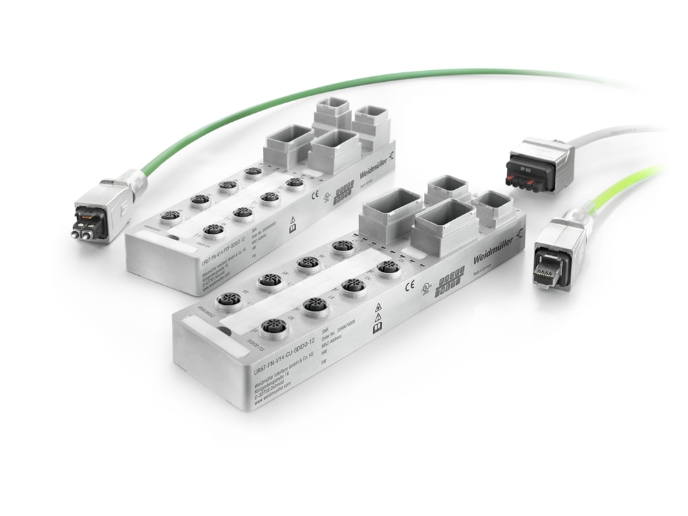 Tabelle - Weidmuller u-remote I/O-System für IP20 & IP67